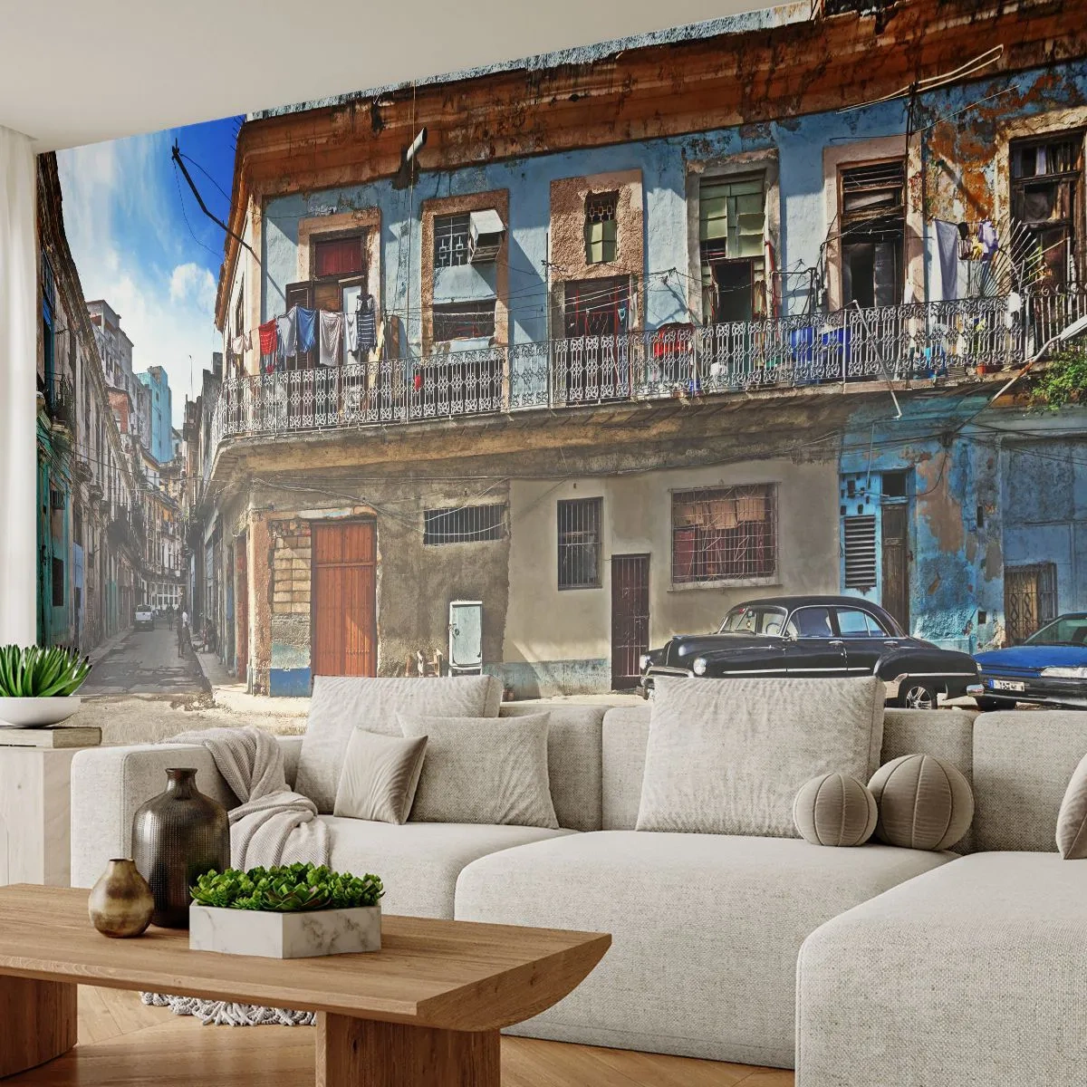Photo Wallpaper Standard Eco - Havana Style - City, Havana, Architecture - 300x210 cm