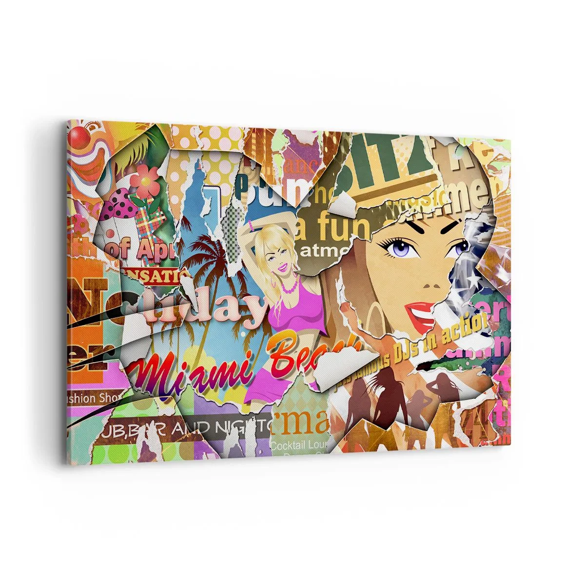 Canvas picture - Holiday Flashbacks - 120x80 cm