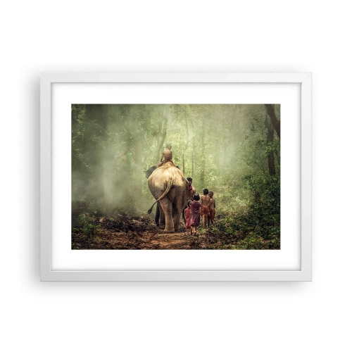 Poster in white frmae - New Jungle Book - 40x30 cm