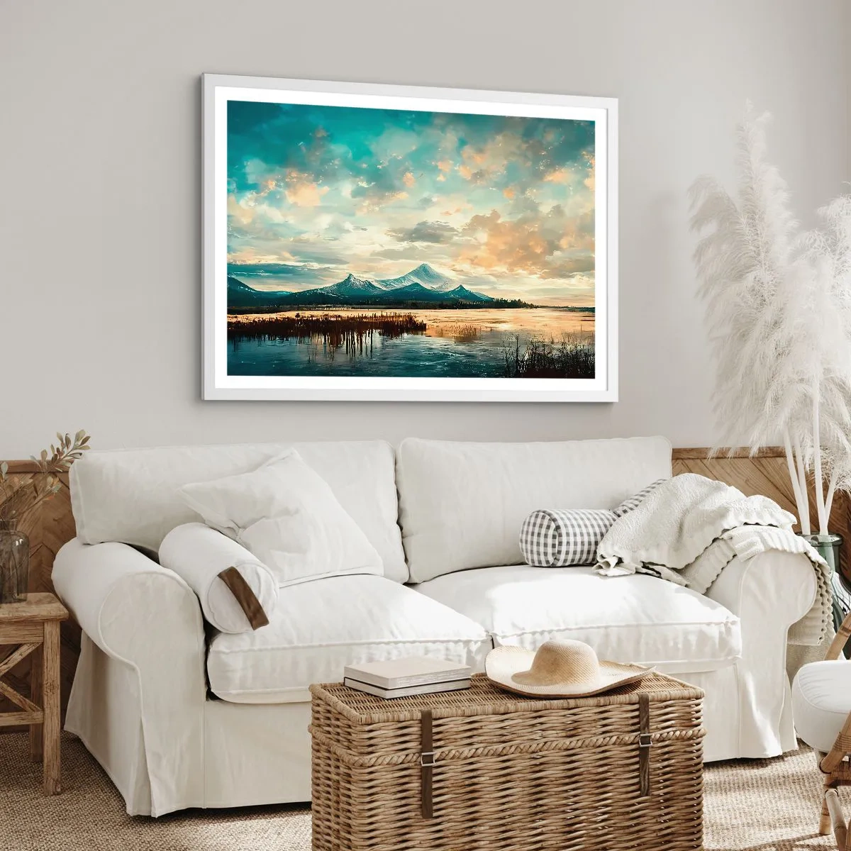 Poster in white frmae - Under Heaven's Protection - 40x30 cm