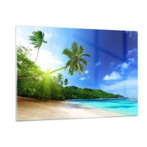 Glass picture - Mild Touch of the Tropics - 120x80 cm