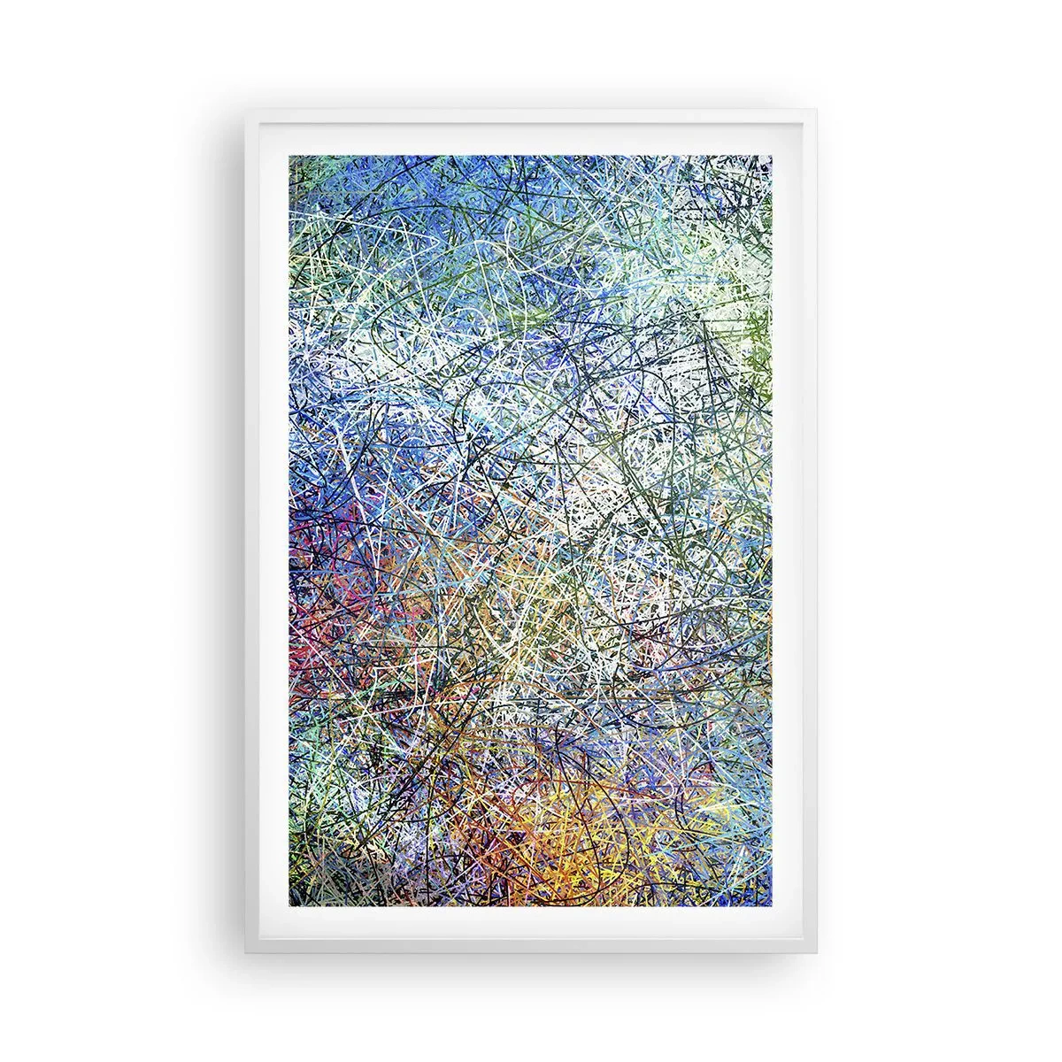 Poster in white frmae - It's Not So Simple - 61x91 cm