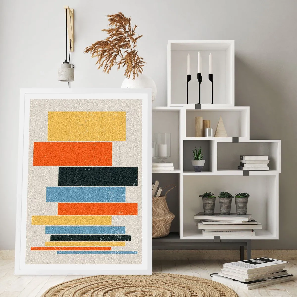 Poster in white frmae - Notation of Music - 70x100 cm