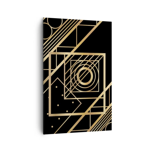 Canvas picture - Golden Geometry - 80x120 cm