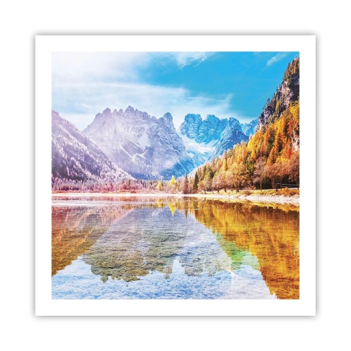 Poster - It's Autumn in the Mountains - 60x60 cm