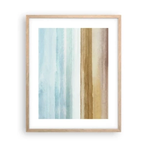Poster in light oak frame - Calming - 40x50 cm