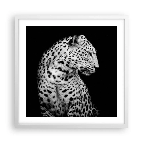 Poster in white frmae - A Perfect Right Profile  - 50x50 cm