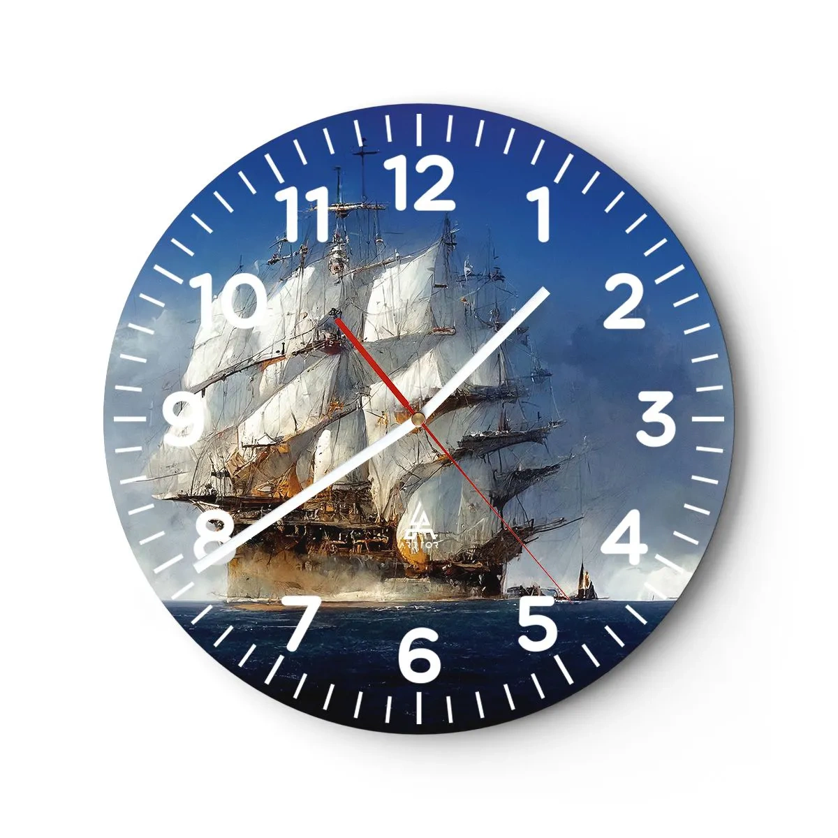 Wall clock - Clock on glass - The Great Glory! - 30x30 cm