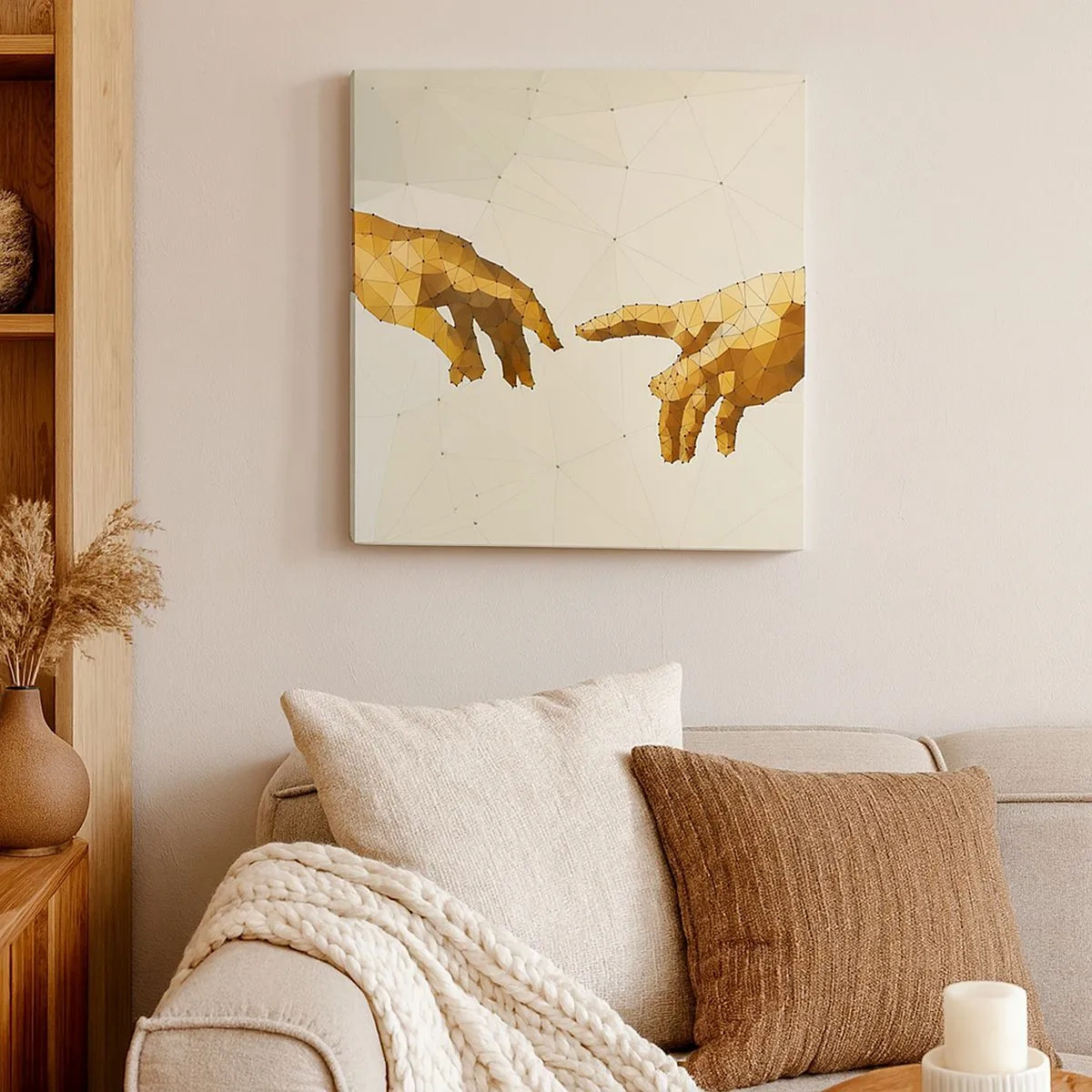 Canvas picture - God's Geometry - 30x30 cm