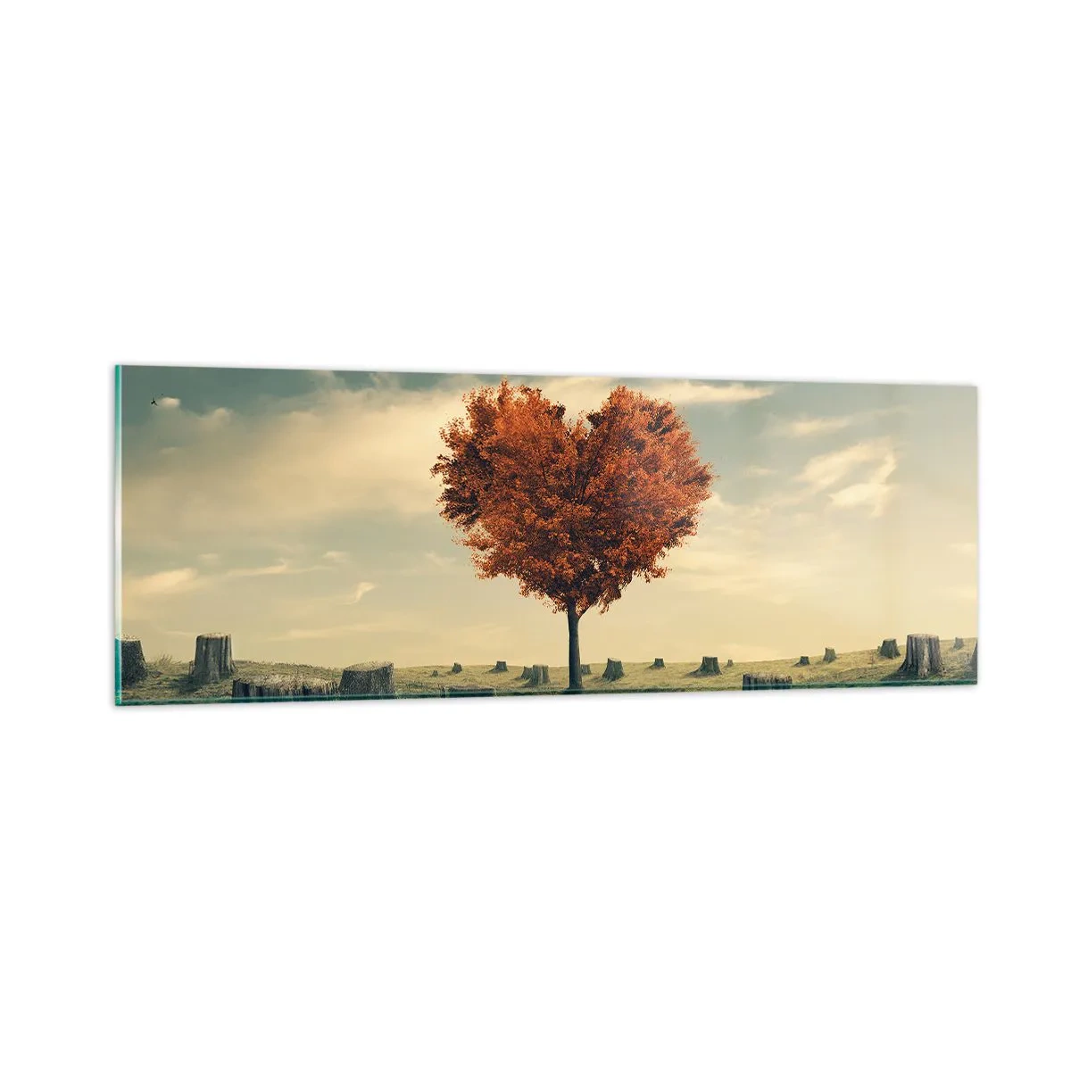 Glass picture - There Is Still Hope - 90x30 cm