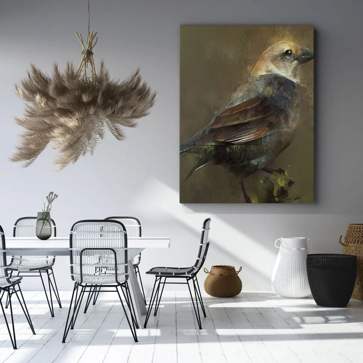 Canvas picture - Sparrow, a Little Birdy - 70x100 cm