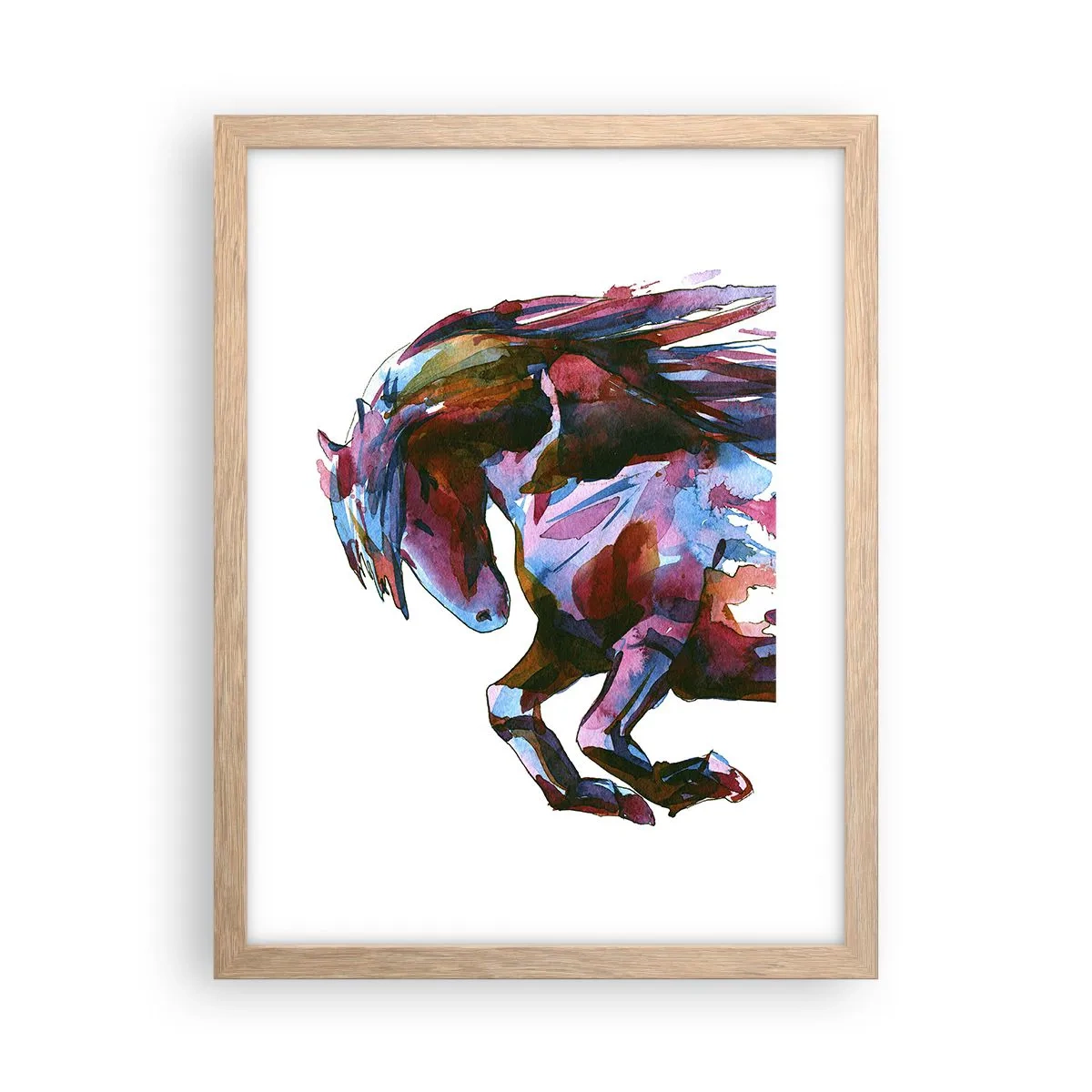 Poster in light oak frame - In Elation - 30x40 cm