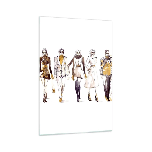 Glass picture - Natural Elegance on Catwalk - 70x100 cm