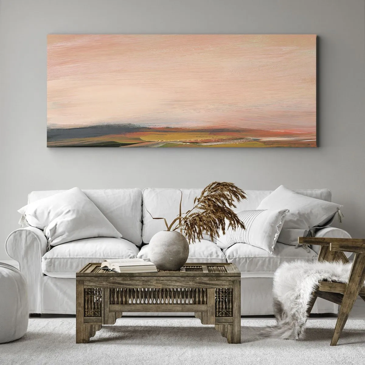 Canvas picture - In Pink Tones - 90x30 cm