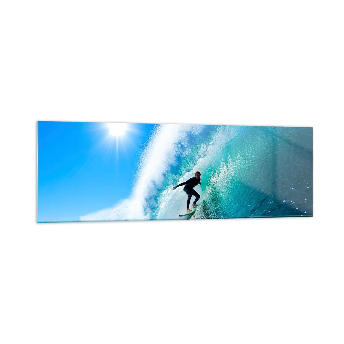 Glass picture - Across Great Blue - 160x50 cm