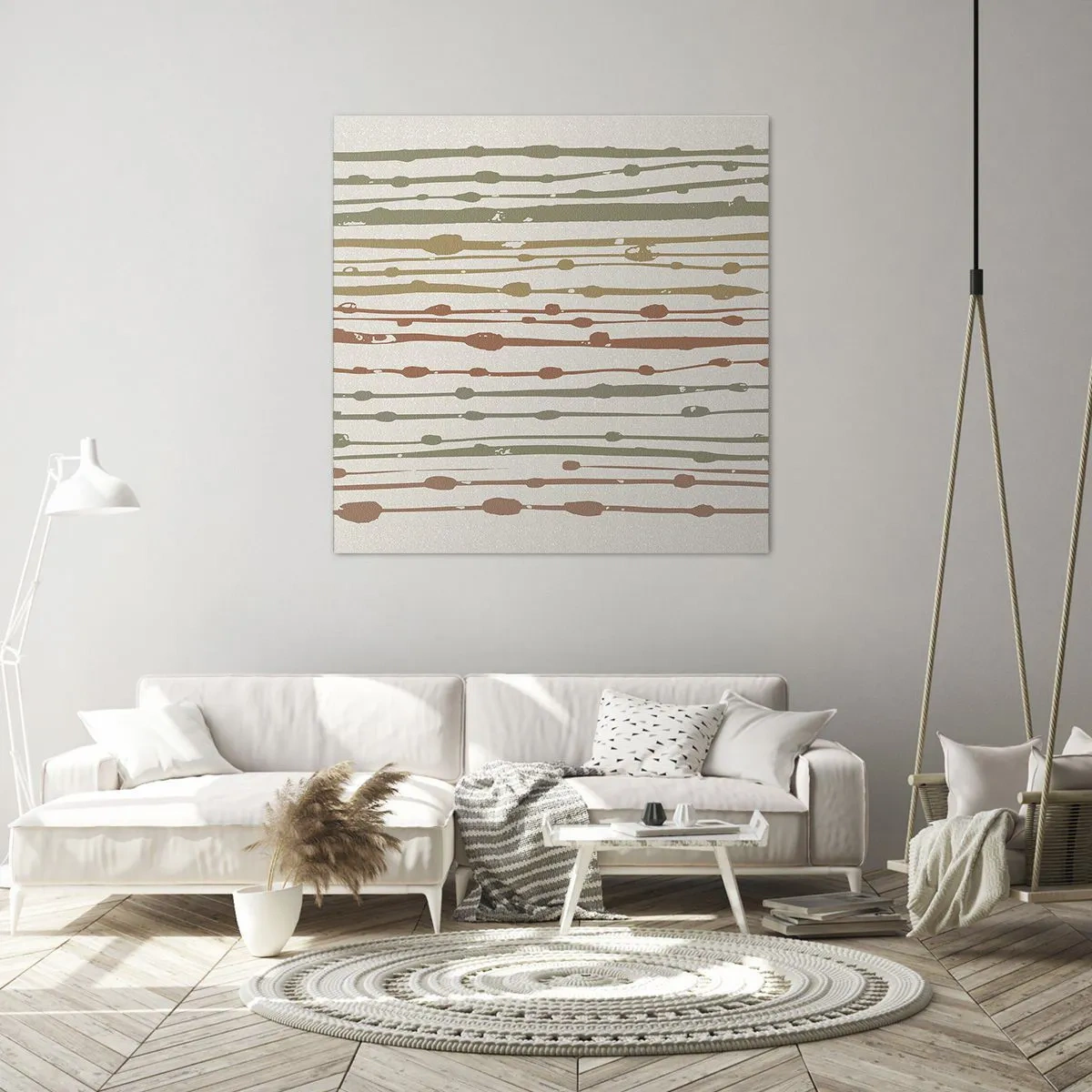 Canvas picture - Musical Colour Notation - 40x40 cm
