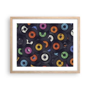 Poster in light oak frame - Colours of Classics - 50x40 cm