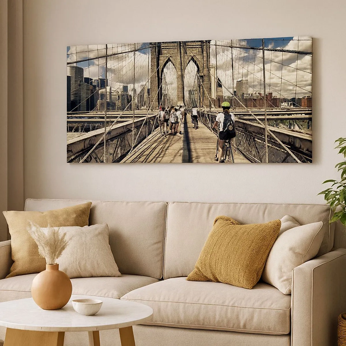 Canvas picture - Straight to the Heart of the City - 100x40 cm