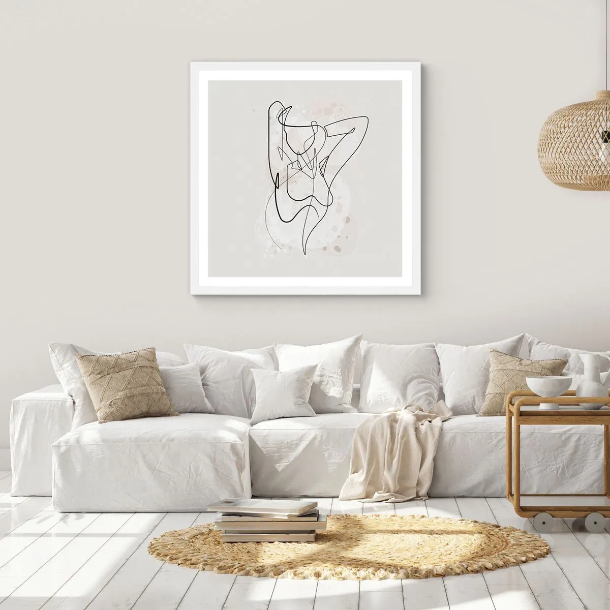 Poster in white frmae - Art of Seduction - 30x30 cm