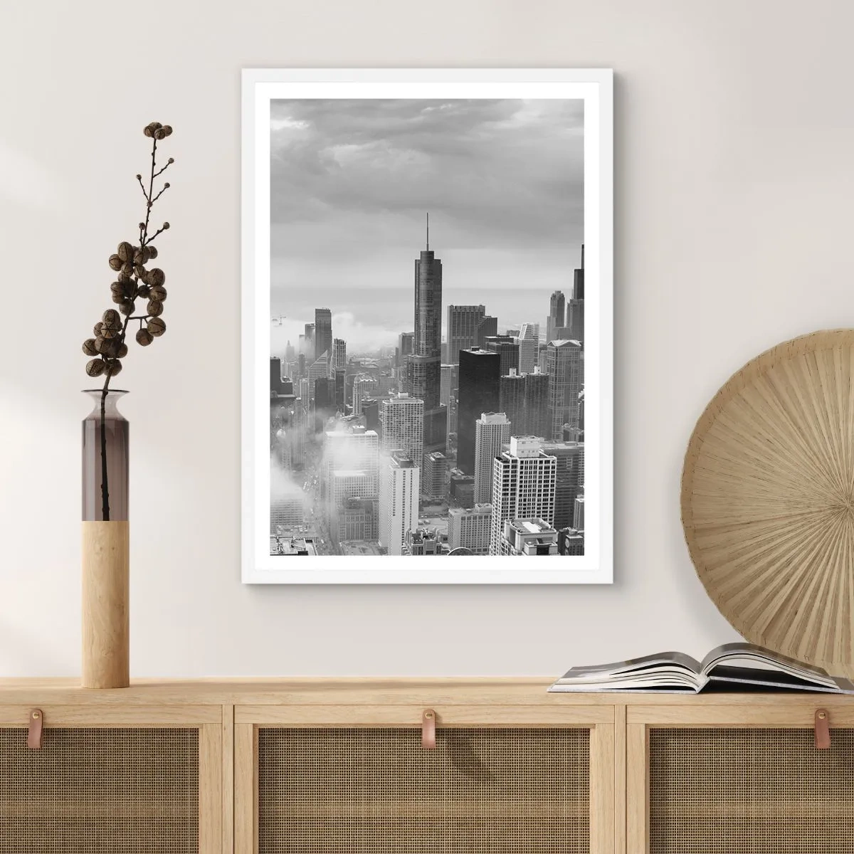 Poster in white frmae - American Landscape - 61x91 cm