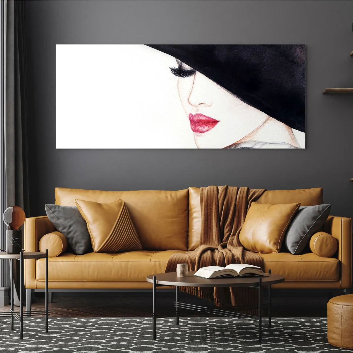 Glass picture - Elegance and Sensuality - 140x50 cm