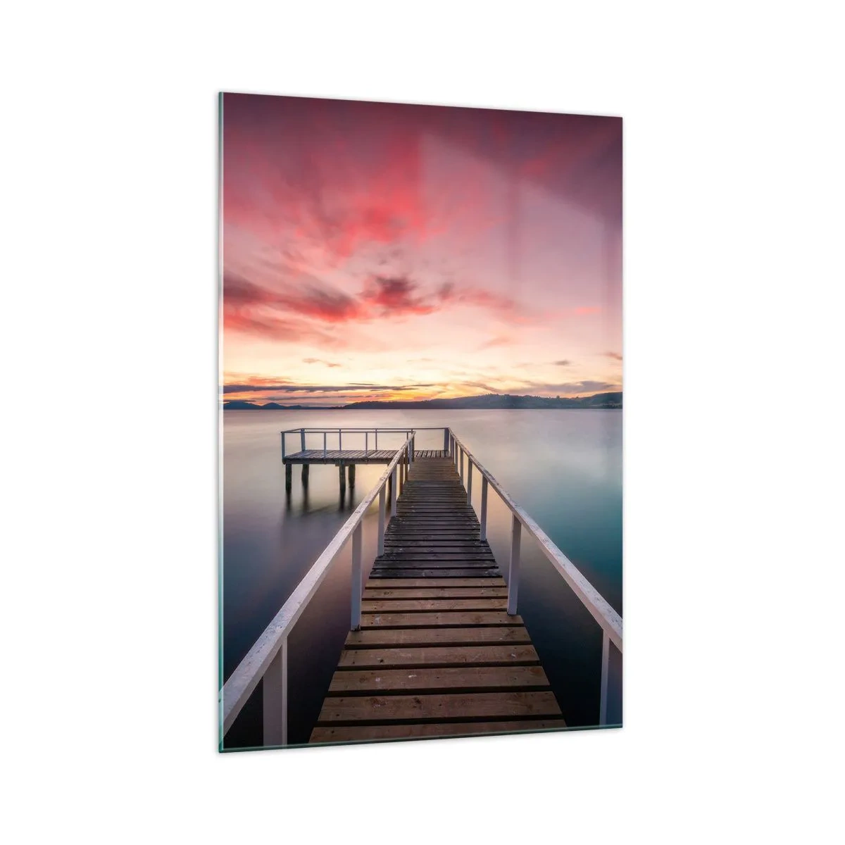 Glass picture - Mild Flame of an Evening - 70x100 cm