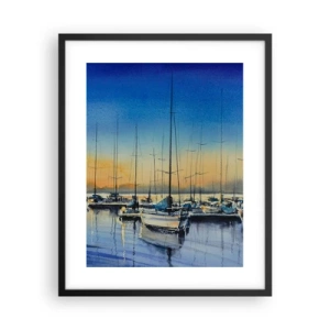 Poster in black frame - The End of a Good Day - 40x50 cm