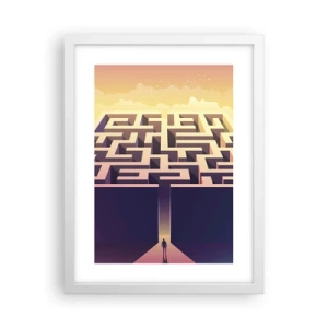 Poster in white frmae - Decision Time - 30x40 cm