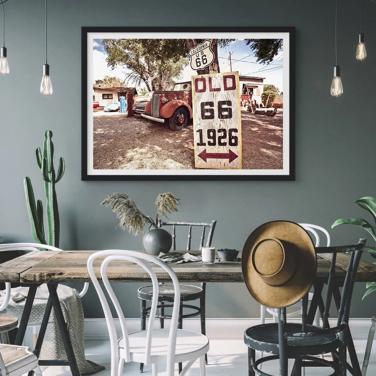 Poster in black frame - Legend of an American Province - 70x50 cm