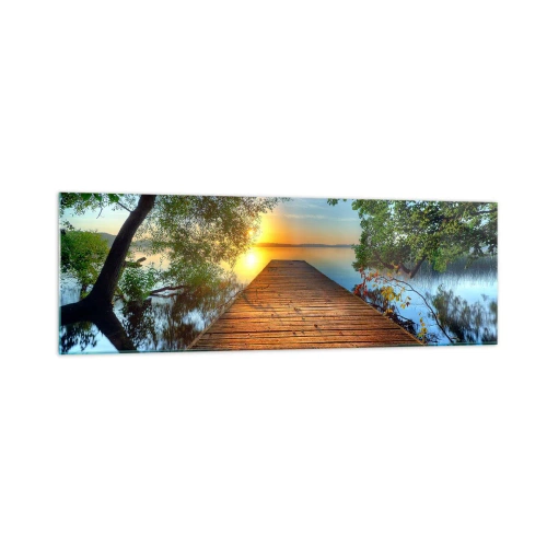 Glass picture - Don't Hurry, Sit Down - 160x50 cm