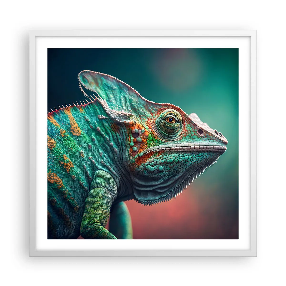 Poster in white frmae - Can You See Me? That's Too Bad... - 60x60 cm