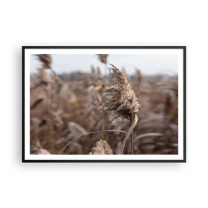 Poster in black frame - Time to Fly with the Wind - 100x70 cm