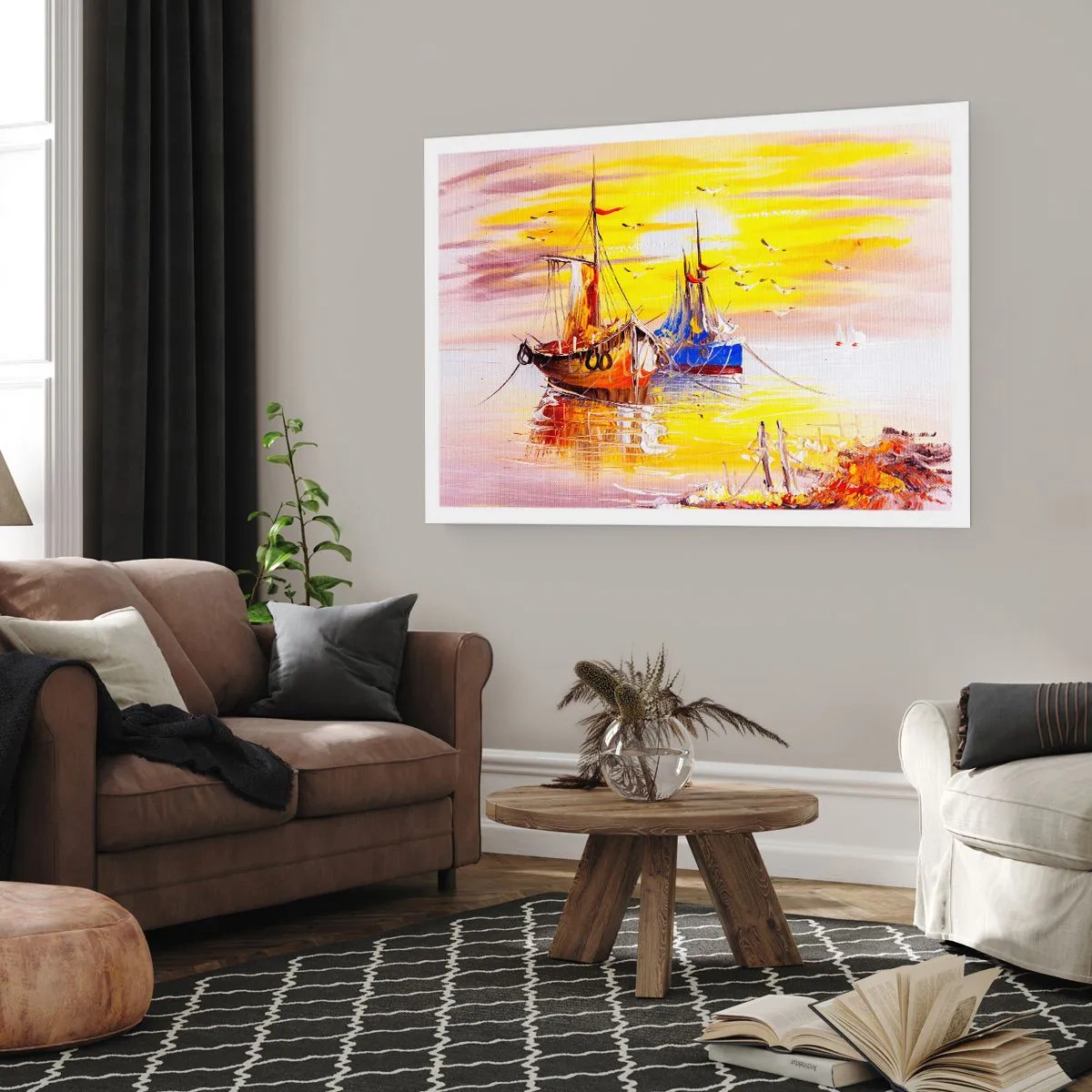 Poster - Deserved Rest in Port - 50x40 cm