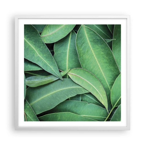 Poster in white frmae - Juicy and Fresh - 60x60 cm