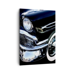 Canvas picture - Classics in Silver, Black and White - 50x70 cm
