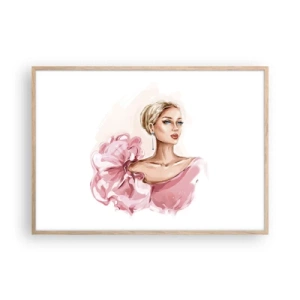 Poster in light oak frame - Like a Painitng - 100x70 cm