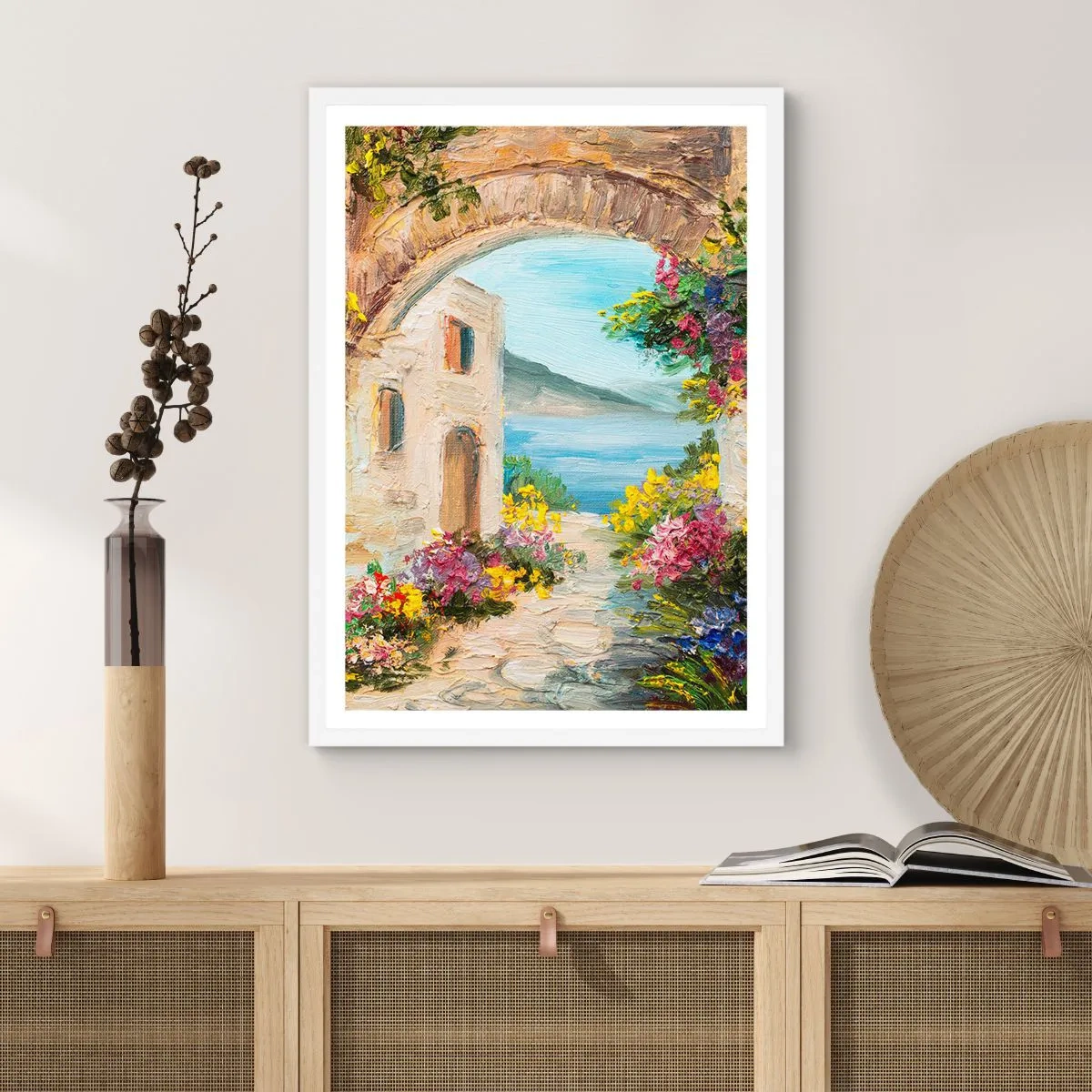 Poster in white frmae - Charm of a Sea Province - 40x50 cm