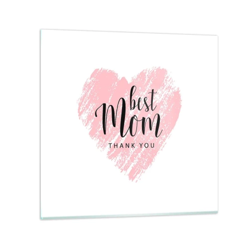 Glass picture - Always the Right Moment - 40x40 cm