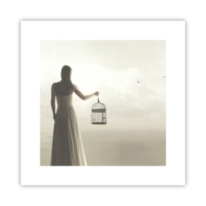 Poster - Be Free - 30x30 cm