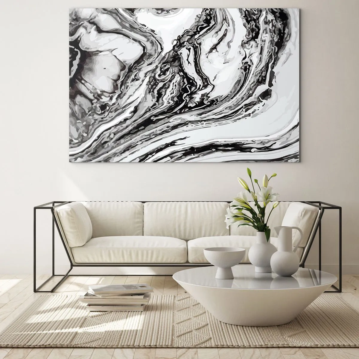Glass picture - At the Beginning There Was Chaos - 120x80 cm