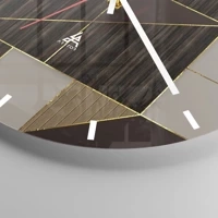 Clock face with lines