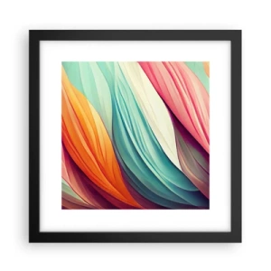 Poster in black frame - Rainbow Knot - 30x30 cm