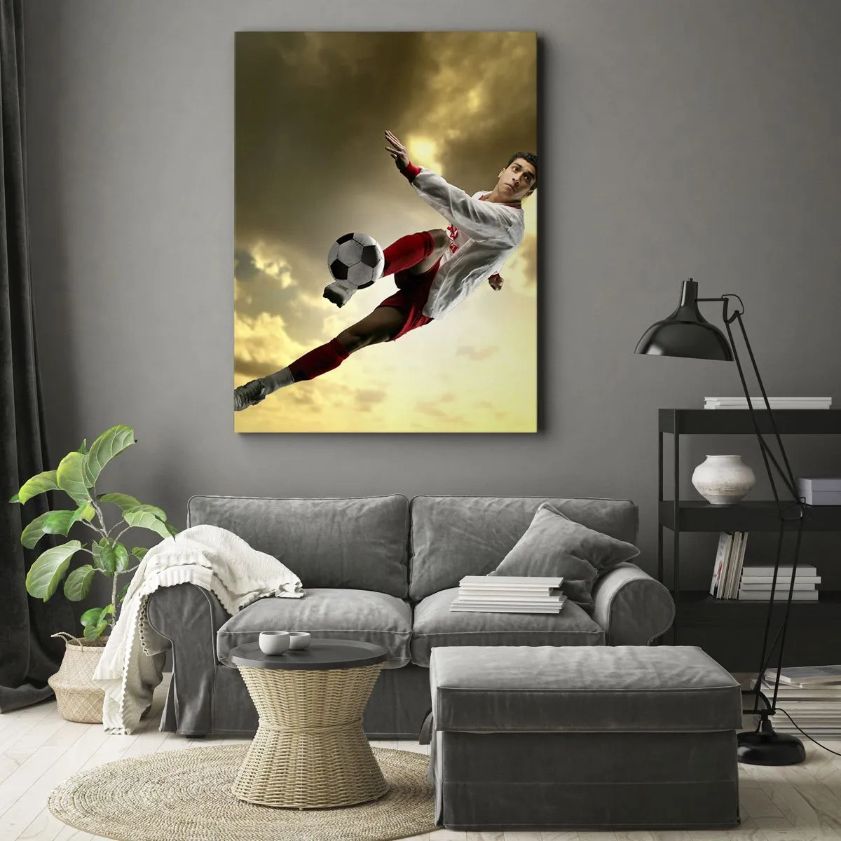 Canvas picture - Football Heaven - 55x100 cm