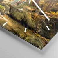 Clock face with lines