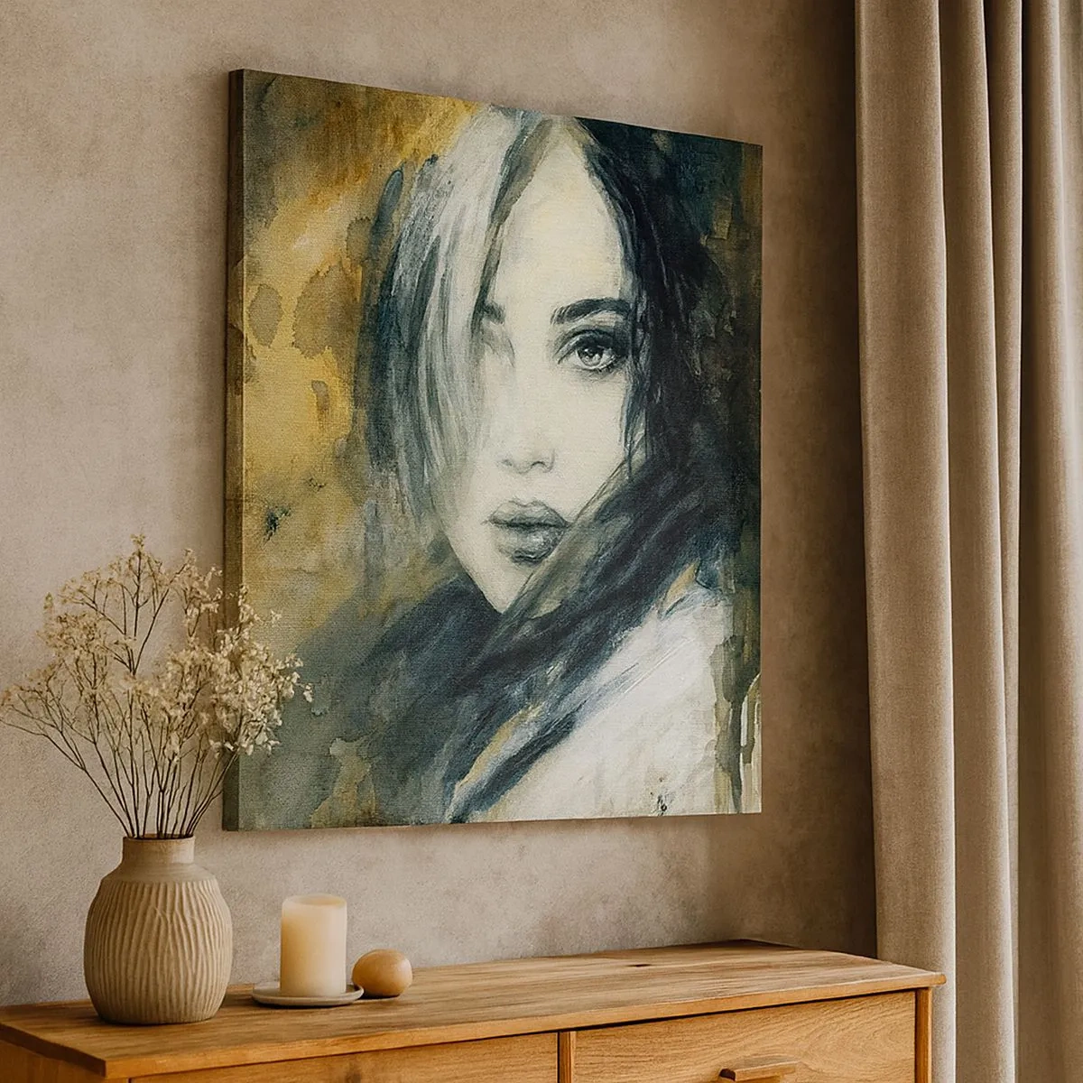 Canvas picture - More Innocent or Sensual? - 30x30 cm