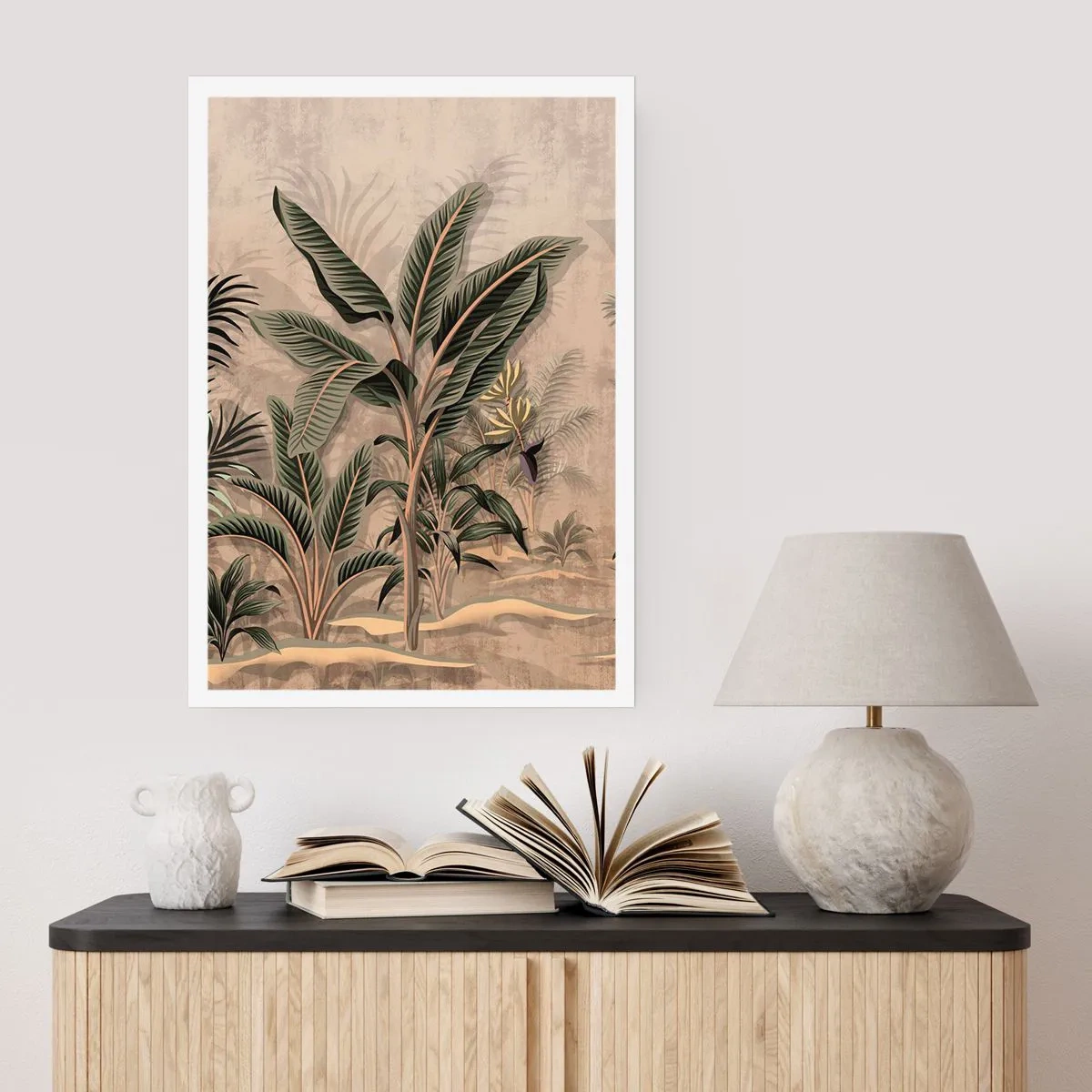 Poster - Engraving in Colonial Style - 70x100 cm