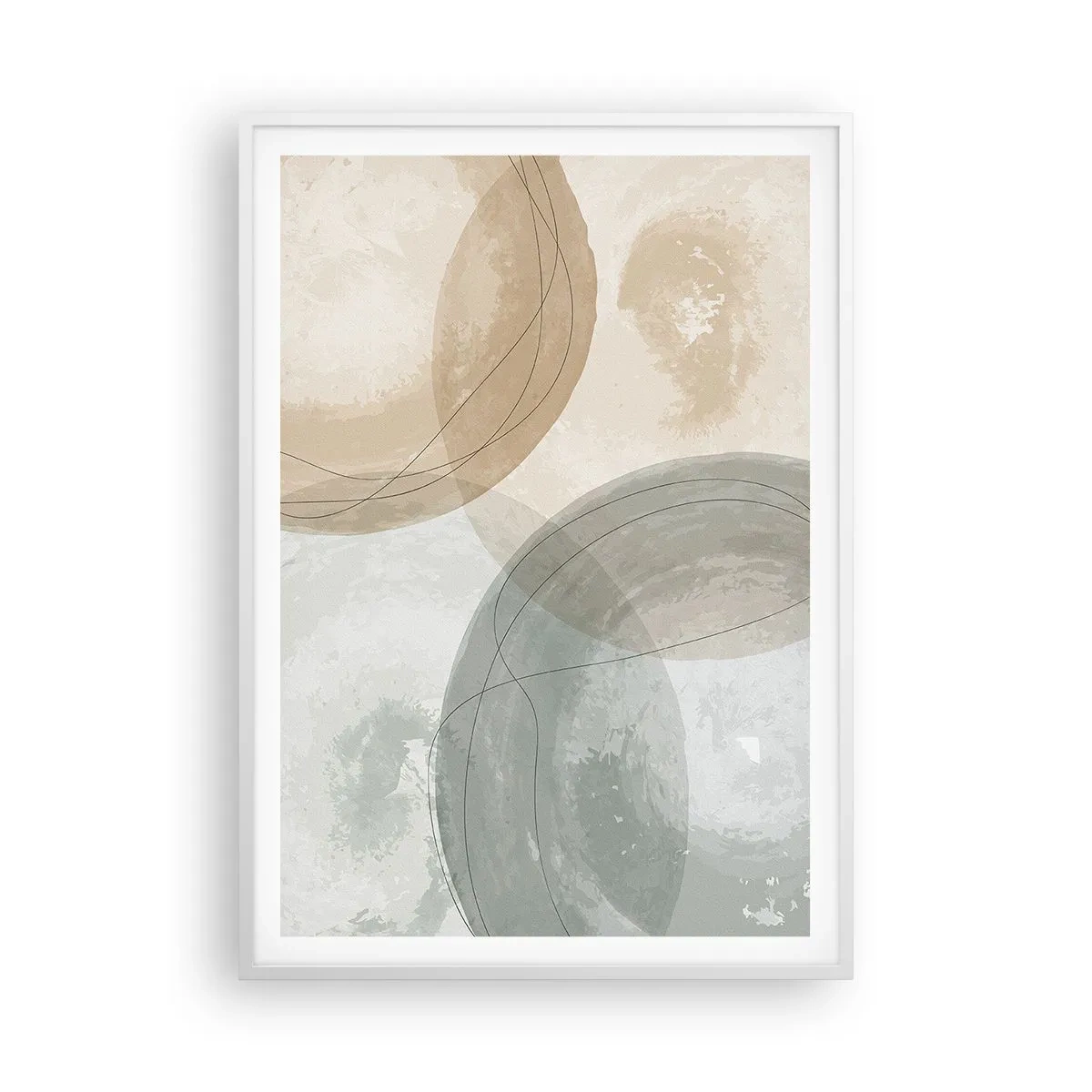 Poster in white frmae - Permeation of Worlds - 70x100 cm