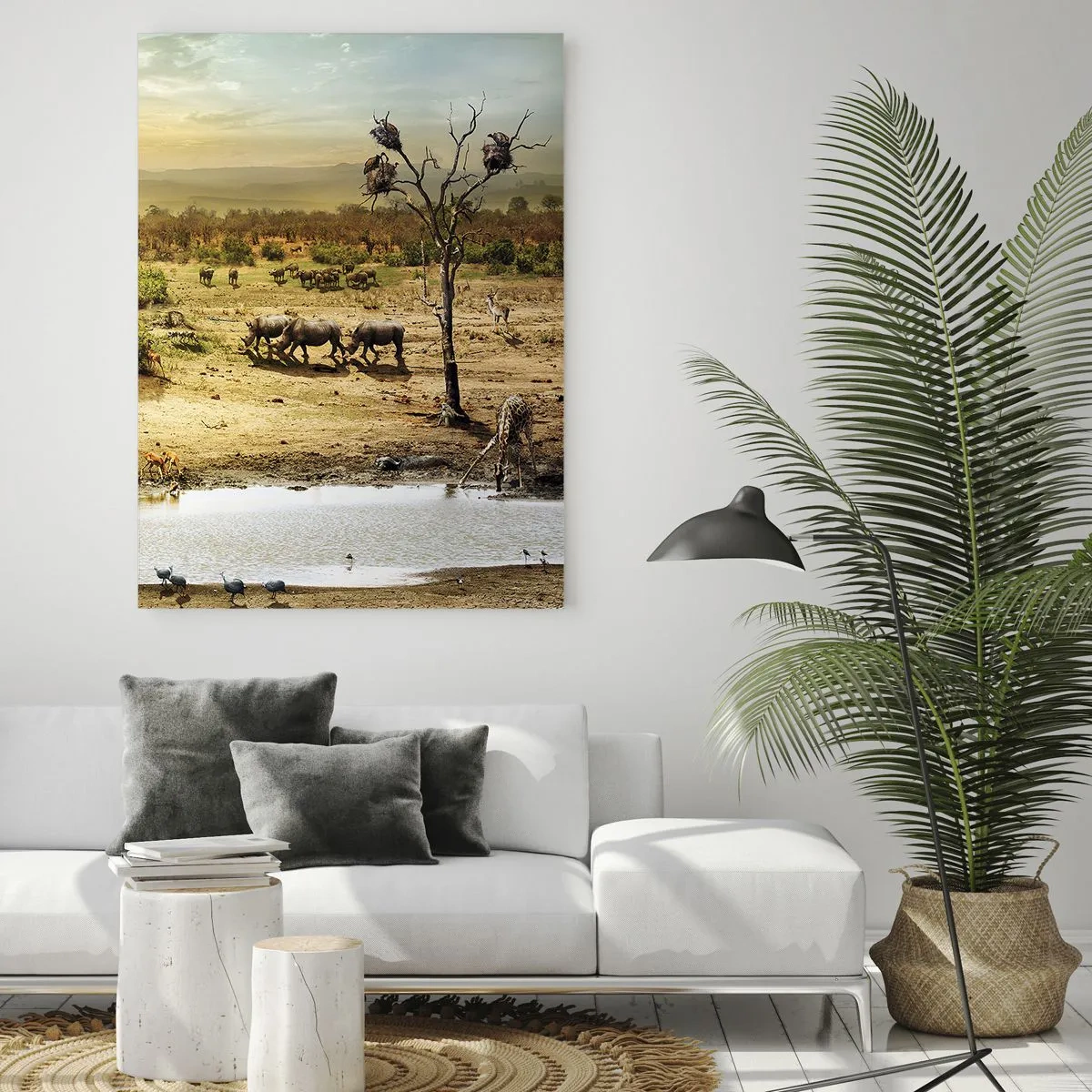Glass picture - There Is a River that Flows from Eden - 70x100 cm