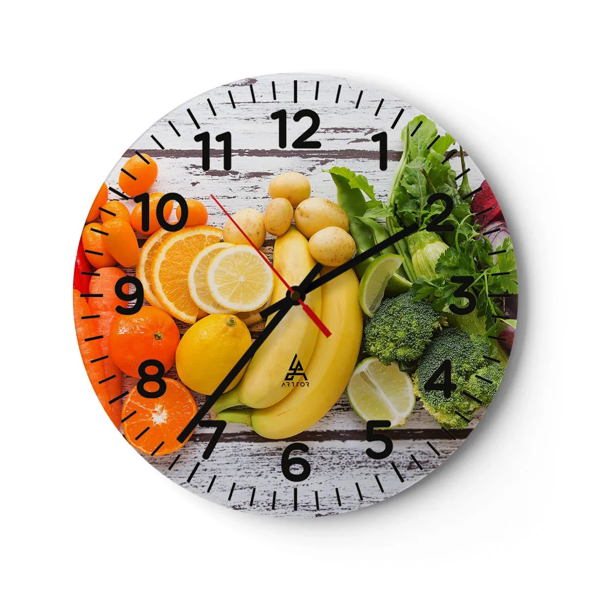 Wall clock - Clock on glass - Is that Not Enough? - 40x40 cm