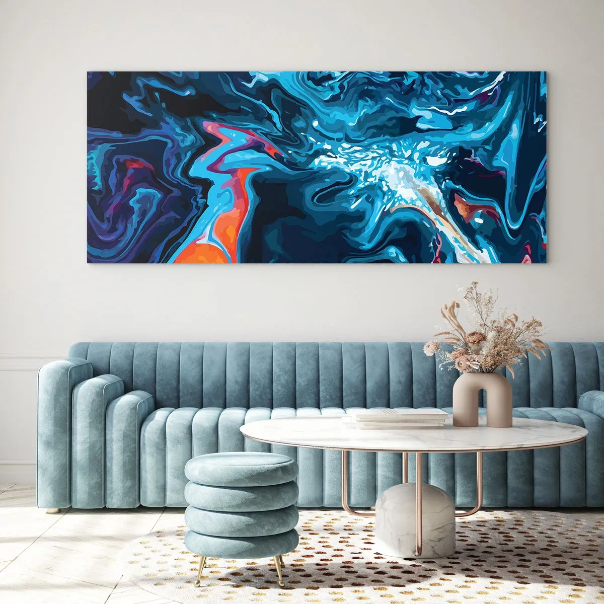 Glass picture - Into the Interior of the Sky - 160x50 cm